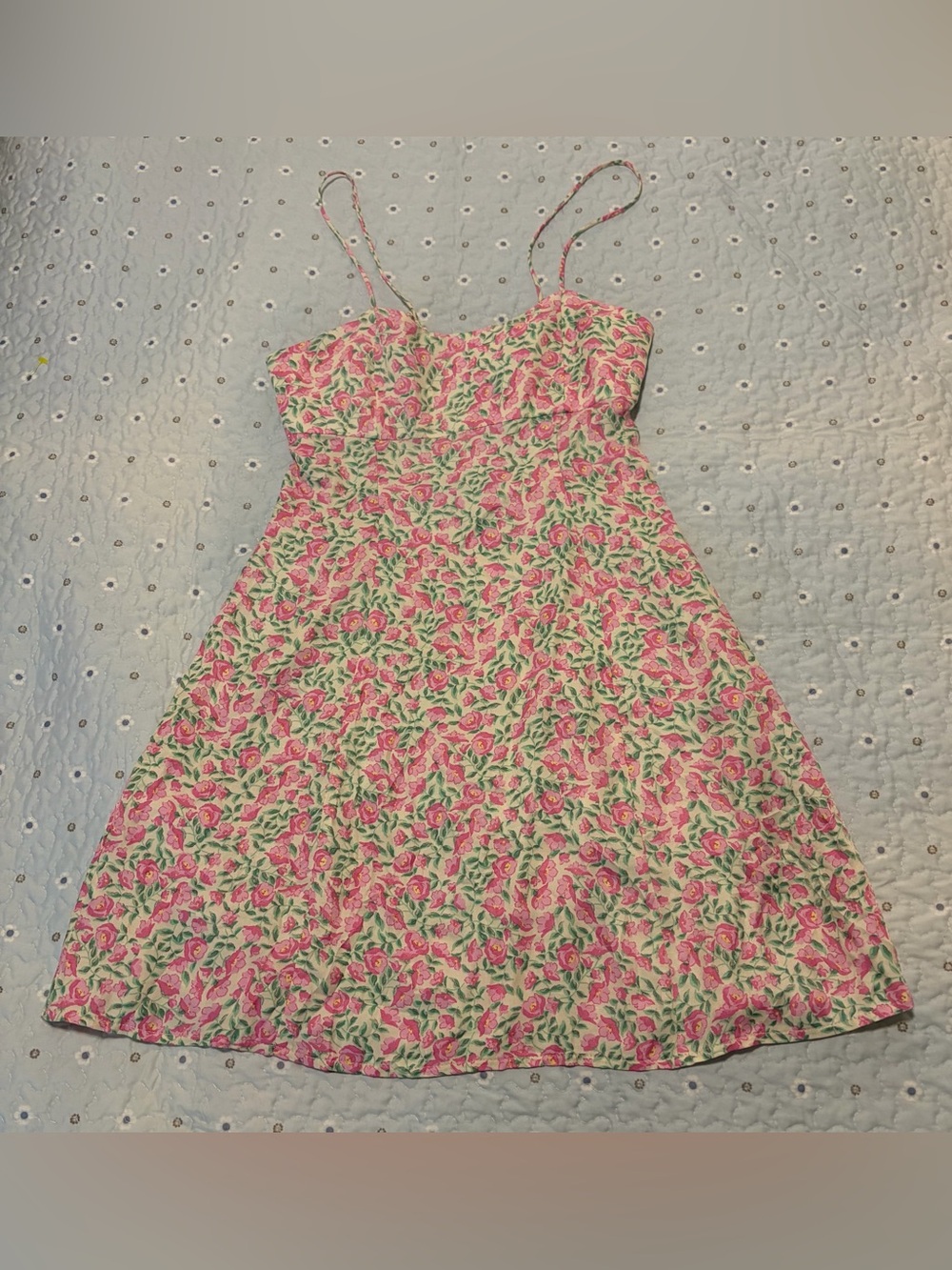 ZARA Satin Effect Floral Flowy Vibrant Botanical Mini Dress XS